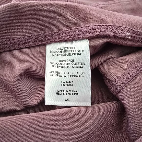 Mondetta Women’s Mauve Performance Luxury High Waisted Leggings Pockets Large - Picture 2 of 6